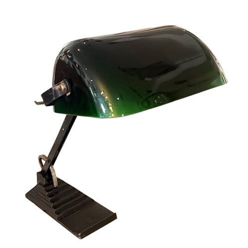 British 1930S Banker's Desk Lamp