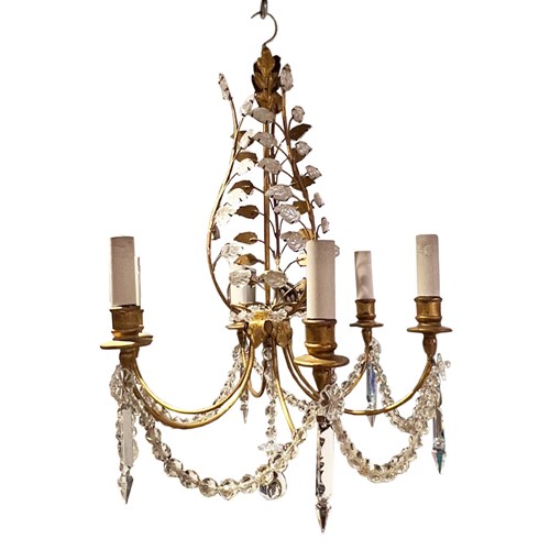 Maison Baguès Style Small French 1960S Chandelier