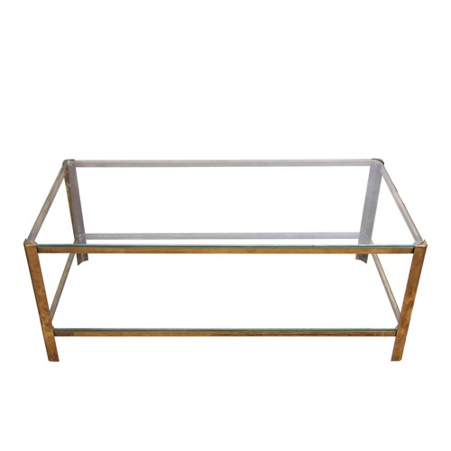 Midcentury Two Tier Coffee Table Designed By Jacques Théophile Lepelletier