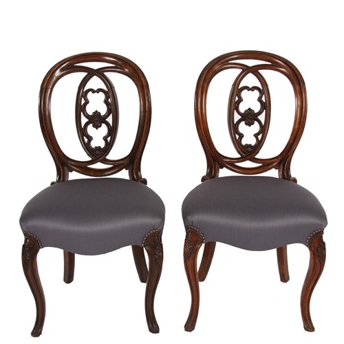 Pair Of 19Th Century Mahogany Dining Chairs