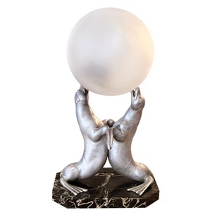 Decorative Table Lamp With Two Seal...