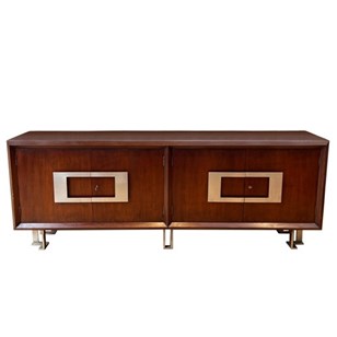 Walnut Veneered Spanish 1970S Sideb...