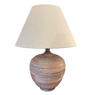 Large Terracotta Lamp, France 1970S...