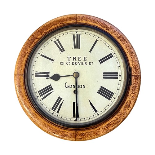 'Tree, Dover Street, London' 19Th Century Wall Clock