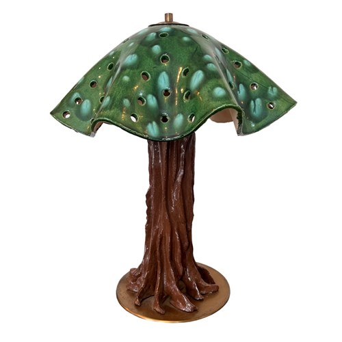 Ceramic Tree Table Lamp, French 1960S