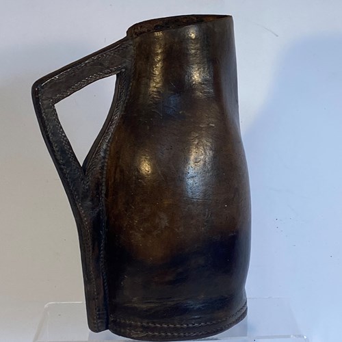18Th Century Leather Blackjack  ( Jug For Ale)