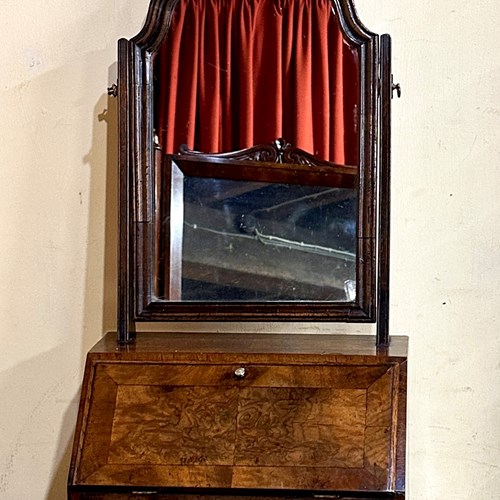 George II  Walnut Dressing Table Mirror