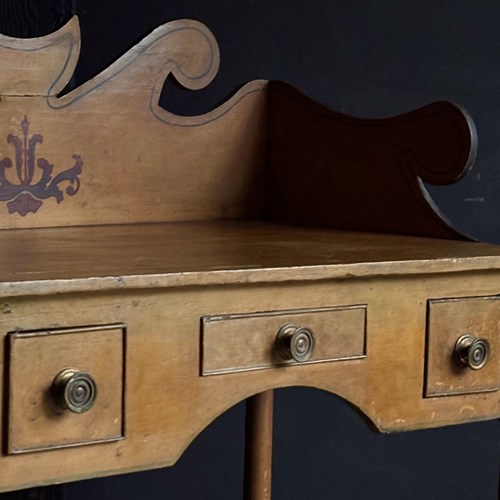 Regency Pine Washstand In Original Paint 