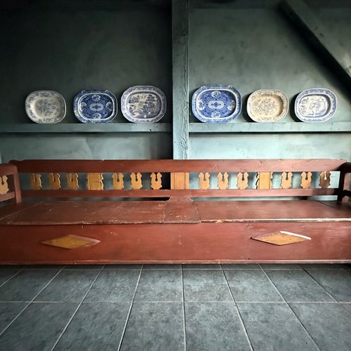 Huge Box Bench In Original Paint 