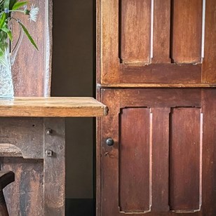 19 Th C English Pine Larder 