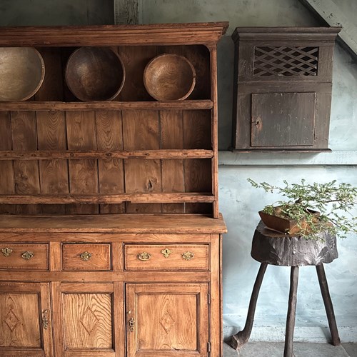 18 Th C Elm Dresser