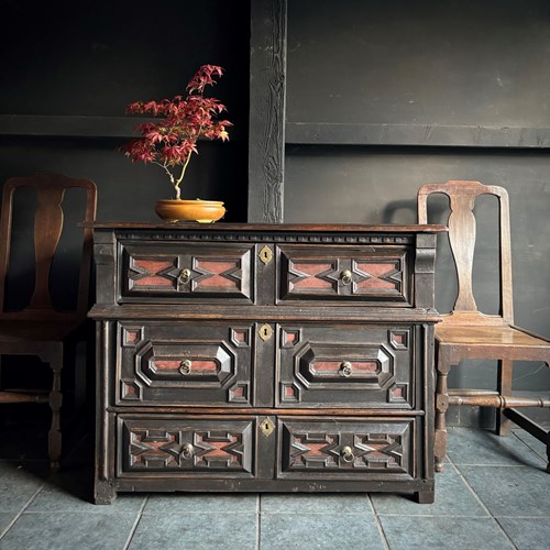 17 Th C Geometric Chest 