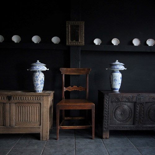 Two Similar Size 17Th C Chests