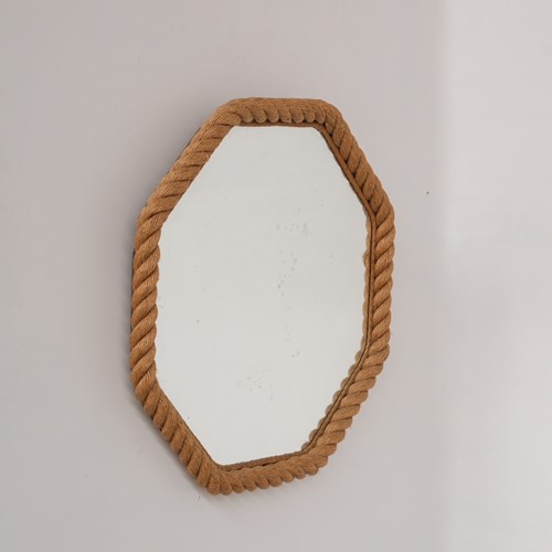 Audoux-Minet Rope French Mid-Century Mirror