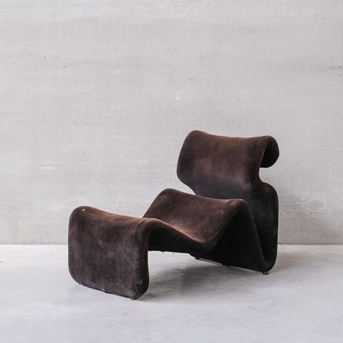 Original Mid-Century Jans Ekselius 'Etcetera' Lounge Chair With Footrest