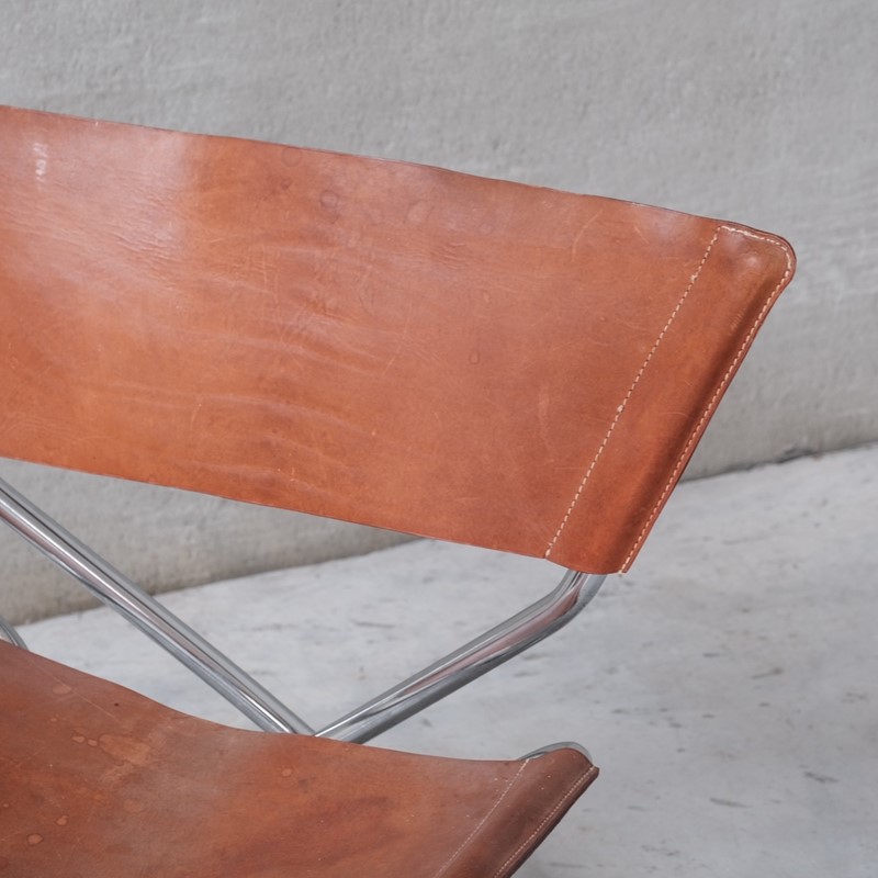 Erik Magnussen “Z-Down” Mid-Century Leather & Steel Lounge Chair-joseph-berry-interiors-dscf3989-main-638046320609042217.JPG