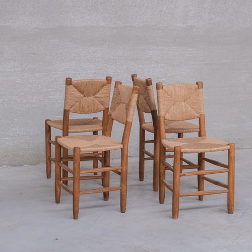 Set Of Four Charlotte Perriand Bauche Chairs No.19 Model Ed. BCB