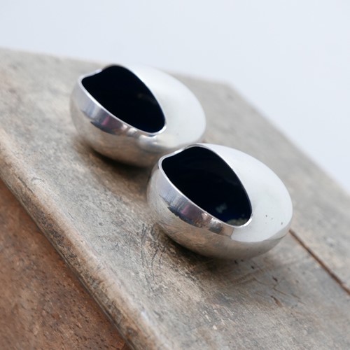 Cohr Denmark Modernist Silver Plated ashtrays (2)