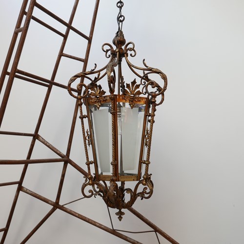 Decorative Brass Lantern Pendant Light