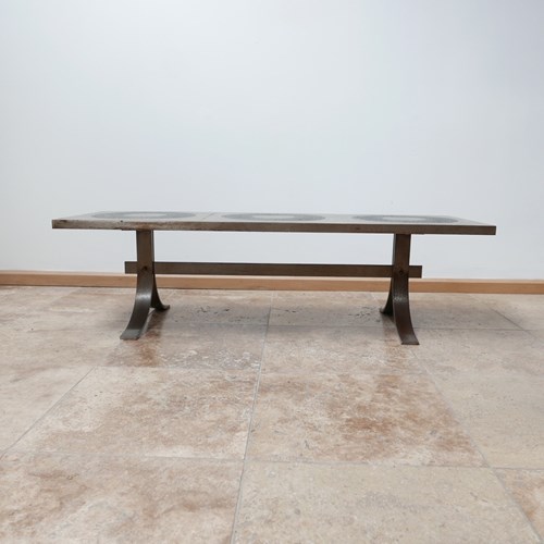Mid-Century Brutalist Coffee Table Attributed To Marc D'haenens