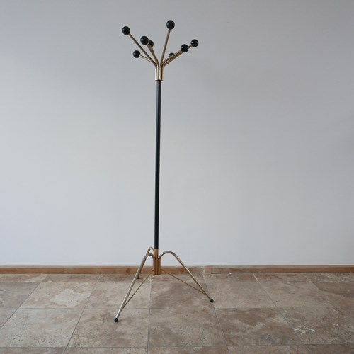 Dutch Mid-Century Brass Sputnik Style Coat Stand