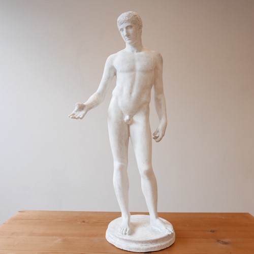 Midcentury French Plaster Statue