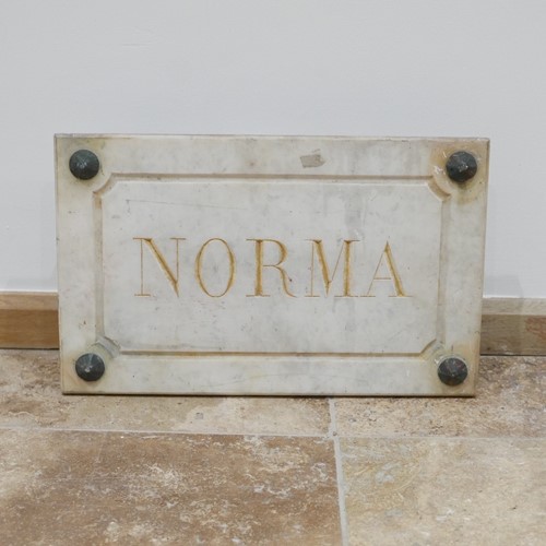 Marble Horse Name Plaques Bianca/Norma