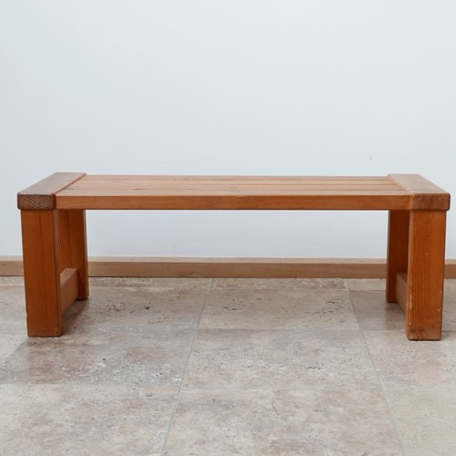 Swedish Pine Mid-Century Bench Or Coffee Table