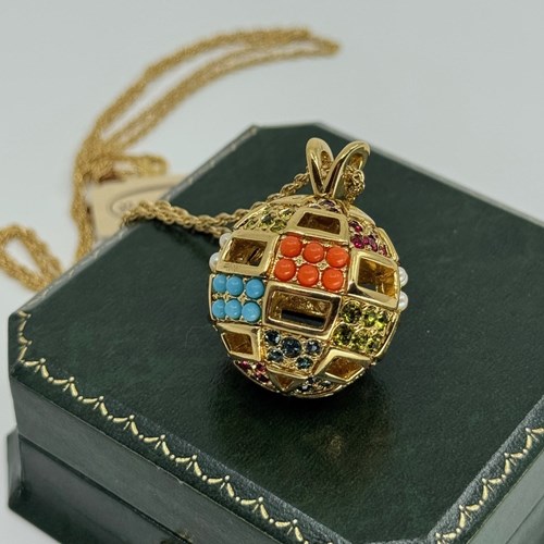 D'orlan Gold Plated Necklace With Swarvoski Crystals