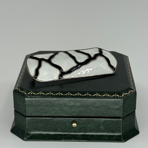 Silver Gilt Enamel Brooch Attributed To John Stamnæss