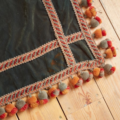 Long Velvet Table Cover English 19Th Century