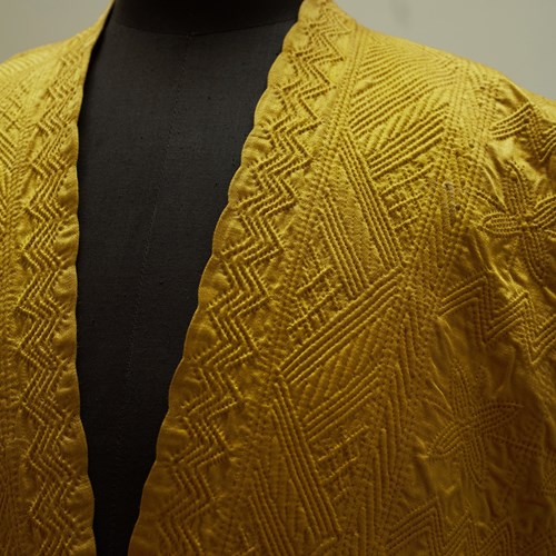 Yellow Silk Coat Syrian 19Th Century