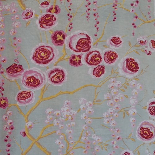 C1920s Floral Printed Cotton French
