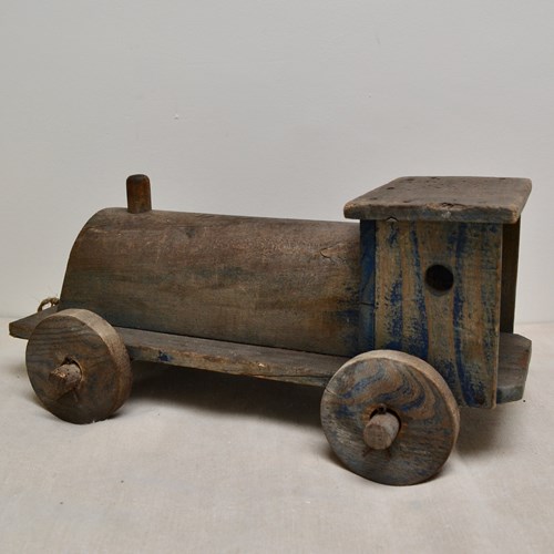 Blue Toy Train French 20th century