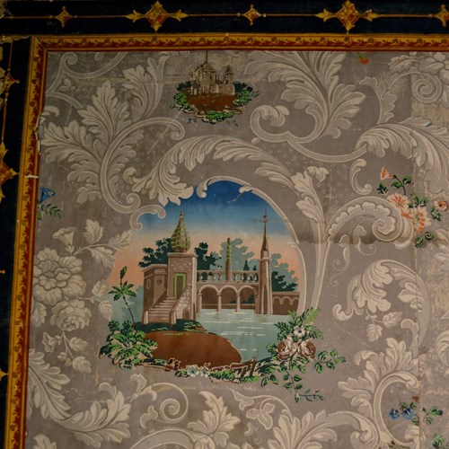 Papier Peinte Fire Board French 19Th Century