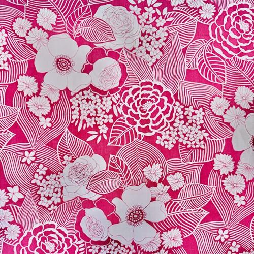 Pink Print Cotton English 20Th Century