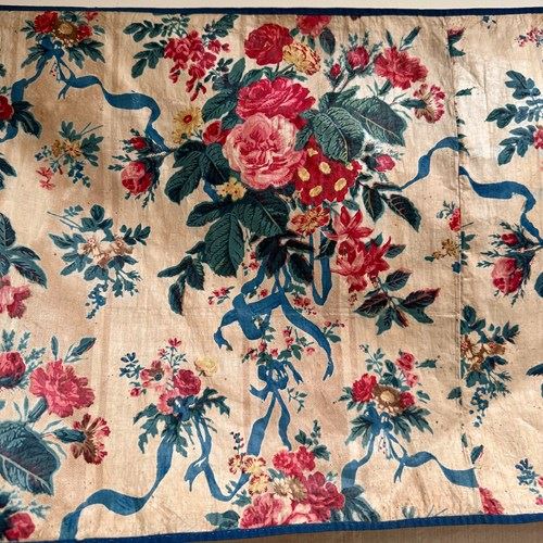 Chintz Textile French 19th Century