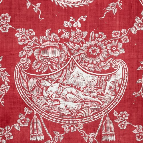 Leda and The Swan Toile de Normandie French 19thC