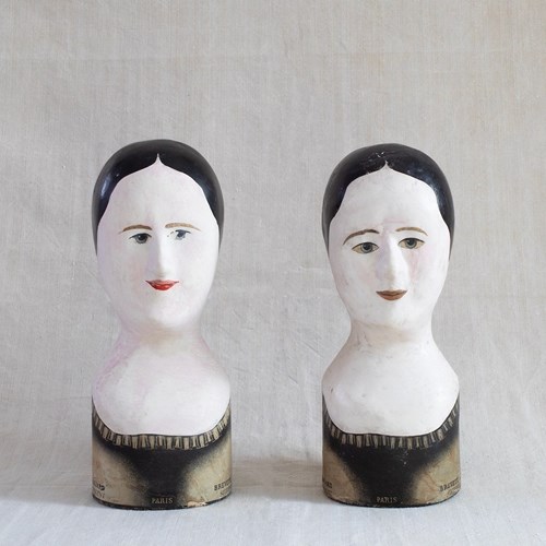 Marotte Milliner's Head French 19Th Century