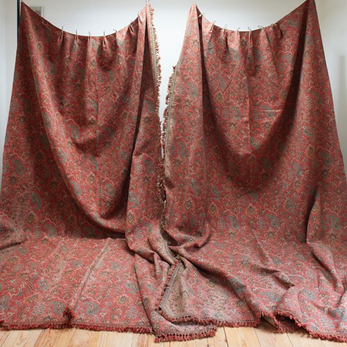 Pair of Carpet Curtains French 19th century