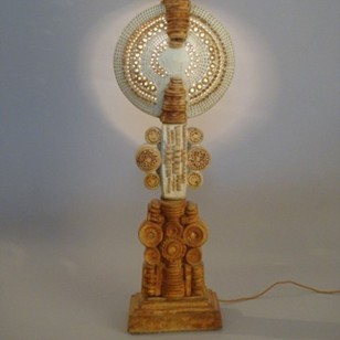 Bernard Rooke Ceramic Floor Lamp, C1960