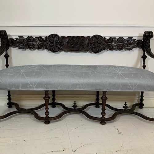 C18th Carved Banquette