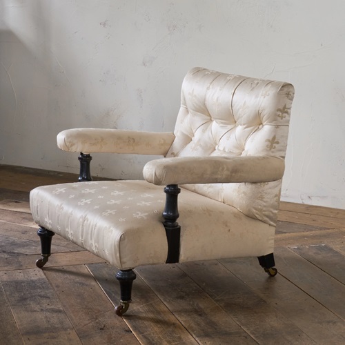 Antique Open Armchair - Att To Mellier & Co