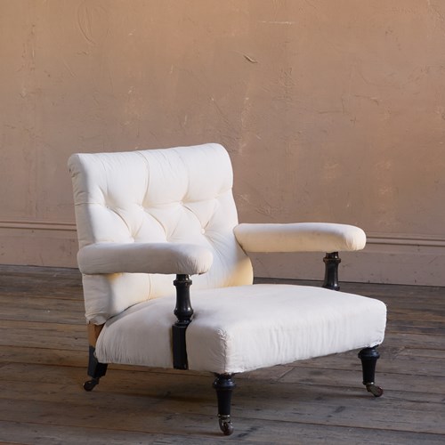 Antique Open Armchair - Att To Mellier & Co