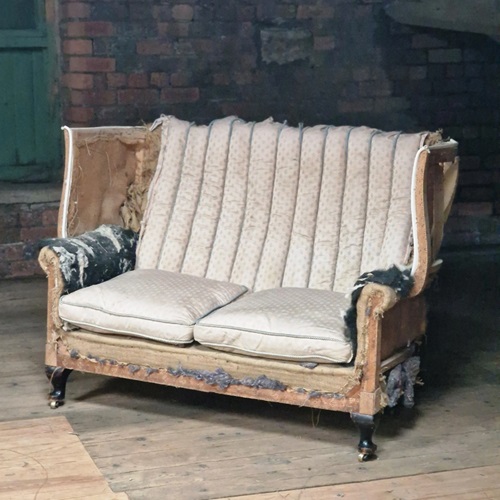 Antique Wingback Sofa