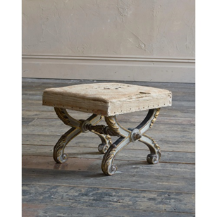 Antique X Frame Curule Footstool By...
