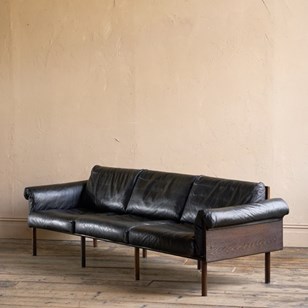 1960S Finnish Black Leather Ateljee...