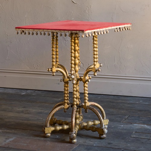 Gilded Bobbin Side Table