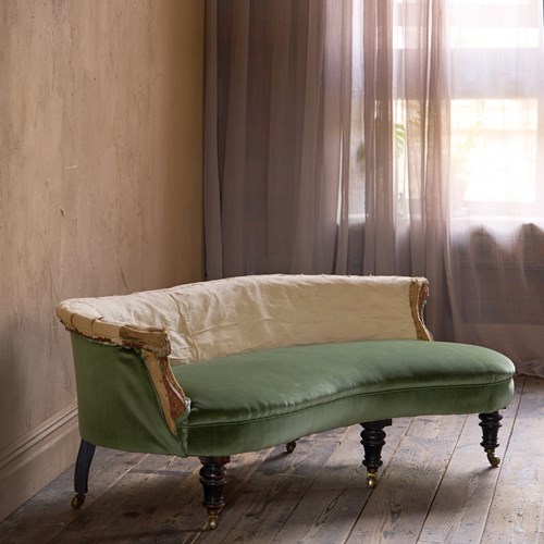 19Th Century Kidney Sofa, Att To Hampton'