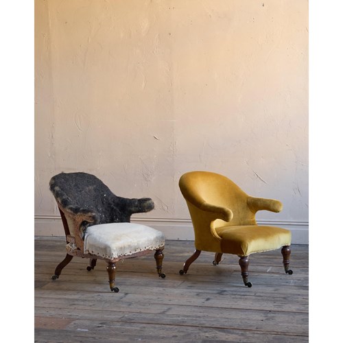 Matched Pair Of Armchairs By Hindley & Sons - 19Th C